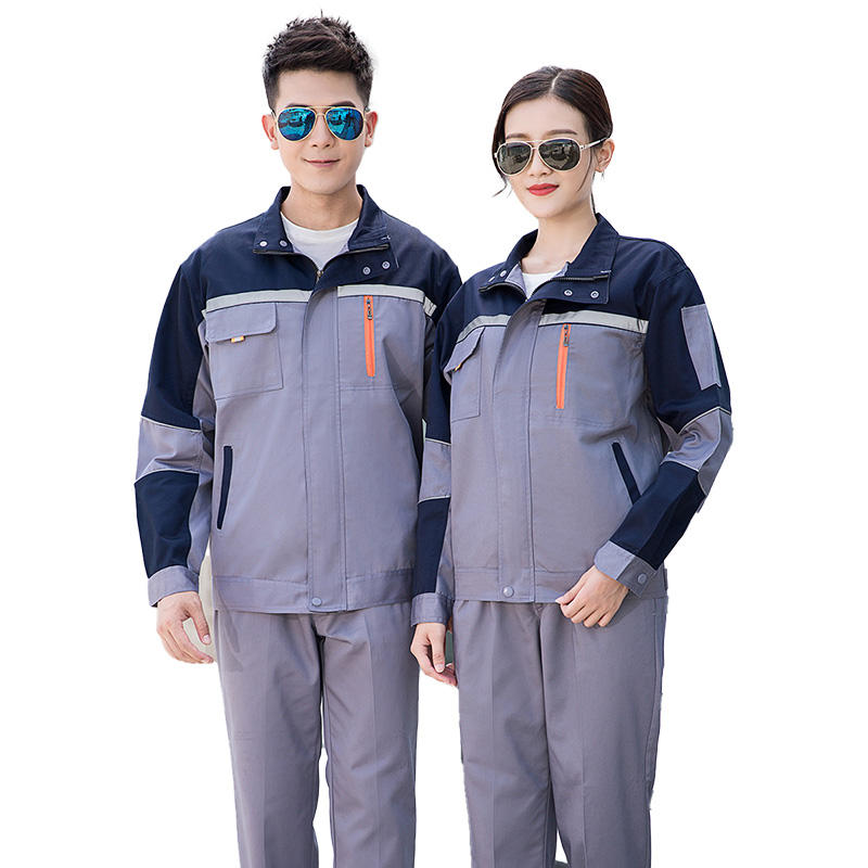 Long Sleeves Custom Cheap Work Clothes Work Uniforms Women Office With Reflectors