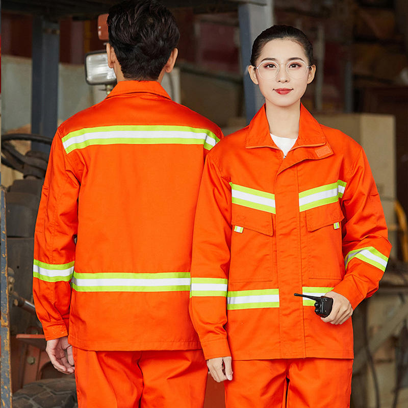 Mechanic Industrial Work Suit Construction Blue Color For Spring and Autumn