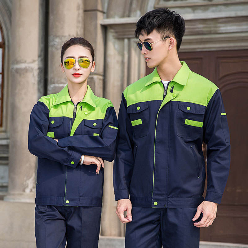 Different Colors Customized Work Uniform Set With Logo Printing For Construction