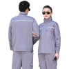 Polyester Cotton Reflective Spring Autumn Long Sleeved Safety Work Wear Overalls Clothes Factory Uniform