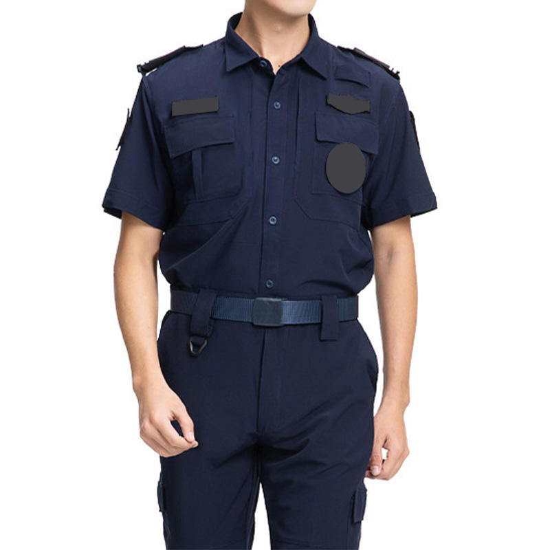 Elastic Quick Drying Summer Security Uniforms Guard Set Samples Support Guard For Training