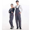 Pure Cotton Customized Breathable Multi Packets Overalls Salopette For Workers