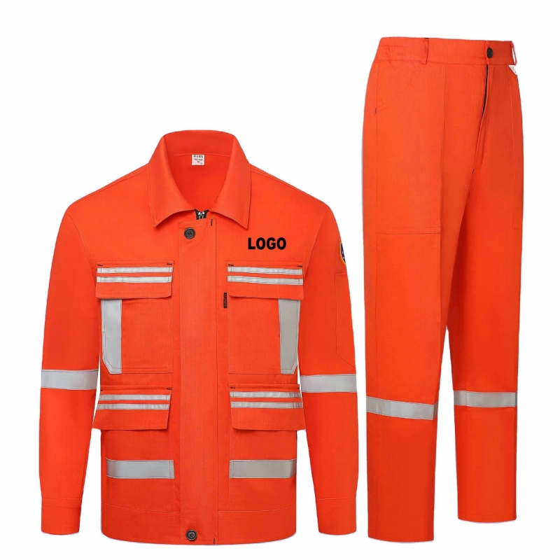 Long Sleeves Welder Weldin g FR Flame Retardant Anti Static Workwear Work Clothes For Men