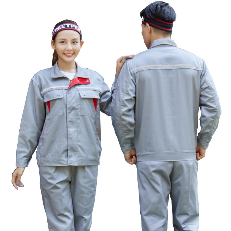Durable Polyester Cotton Painting High Visibility Safety Work Clothes For Construction