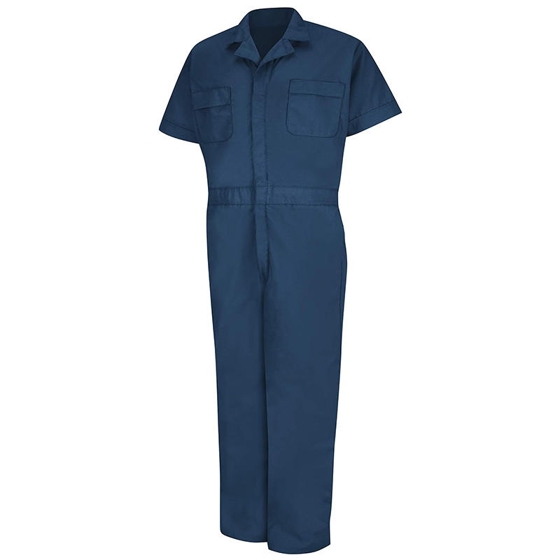 Customized Summer Work Wear Uniforms Safety Protective Industrial Work Wear Short Sleeve Coverall