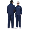 Customized Reflective Polyester Cotton Spring Autumn Long Sleeved Safety Work Wear resistant Clothes Factory Uniform
