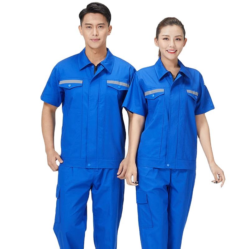 Breathable Comfortable Factory Work Clothes Security Uniforms Design For Workers