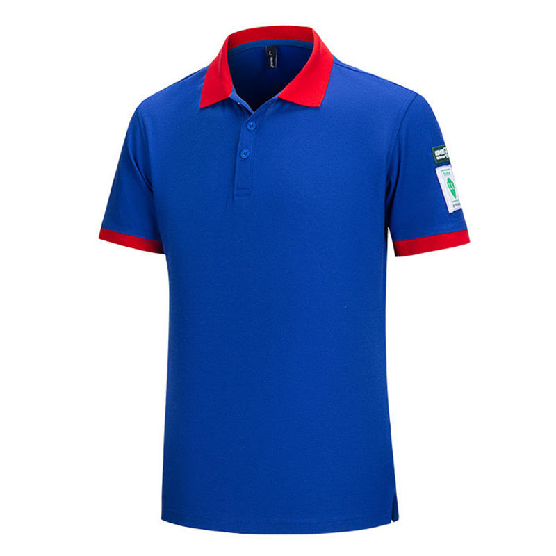 Wholesale Multicolored Cheap Cotton Blended Polo Shirts For Men In Chemical Plant