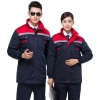 Cotton Polyester Reflective Uniforms Workwear With Pants and Jacket For Cold Resistant