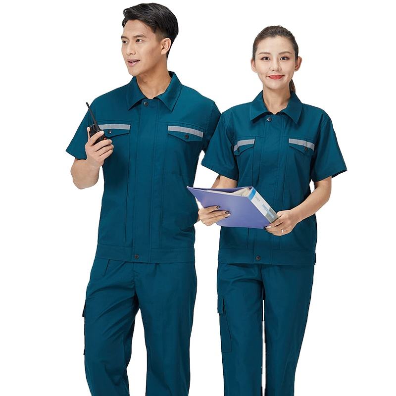 Hot Selling Pure Cotton Fabric Factory Industrial Working Clothes With Reflectors