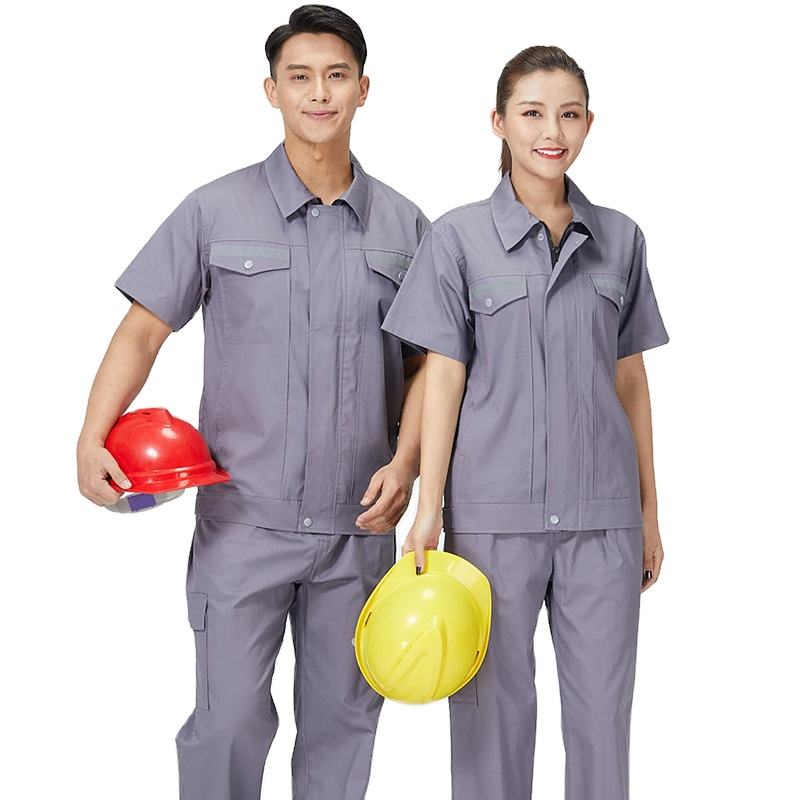 Cotton Fabric European Work Clothes Anti Static Security Guard Uniform For Men