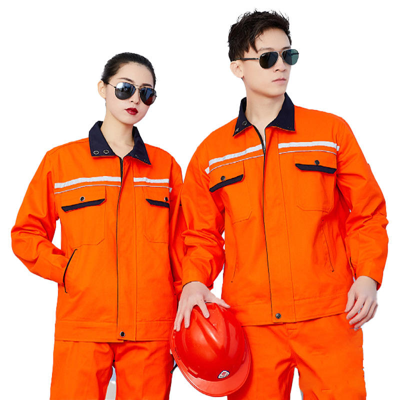 High Quality Two Piece Safety Industrial Safety Work Suits Workwear With Reflectors