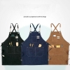 Wholesale High Quality Half-length Apron Customized Logo Restaurant Farmhouse Short Canvas Apron