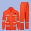 Reflective Fireproof Shirt Men Industrial Work Uniform Anti Static For Gas Station