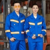 Working Clothes Garage Flush Work Suit Construction With High Visible Reflective Strips