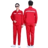 Customized Reflective Stripe Work Wear Uniform Coverall Working Clothes Men Set With Logo