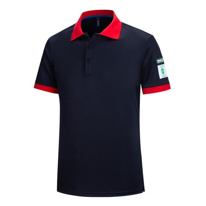Heavyweight Plus Size Men's T-shirts Customized Anti Static Polo Shirt For Oil Gas Station