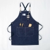 Customized Heavy Duty Coffee Shop Chef Restaurant Men Garden Half Length Canvas Work Aprons