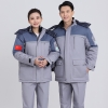 Winter Cold Resistant Anti Static Multi Pocket Safety Work Suit Jacket With Warm Lining