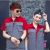 Summer Short Sleeves Breathable Comfortable Work Uniforms Suits Shirt Men