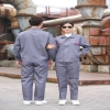 Long Sleeves Polyester Cotton Construction Custom Workwear Work Uniforms With Pants