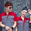 Short Sleeves Breathable Workwear High Visibility Work Clothes Men With Logo