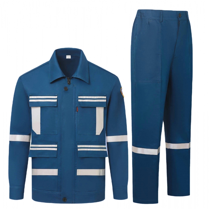 Wholesales FR Clothing Flame Resistant Anti Static Workwear Suit Industrial Working Coveralls