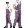 Pure Cotton Customized Breathable Multi Packets Overalls Salopette For Workers