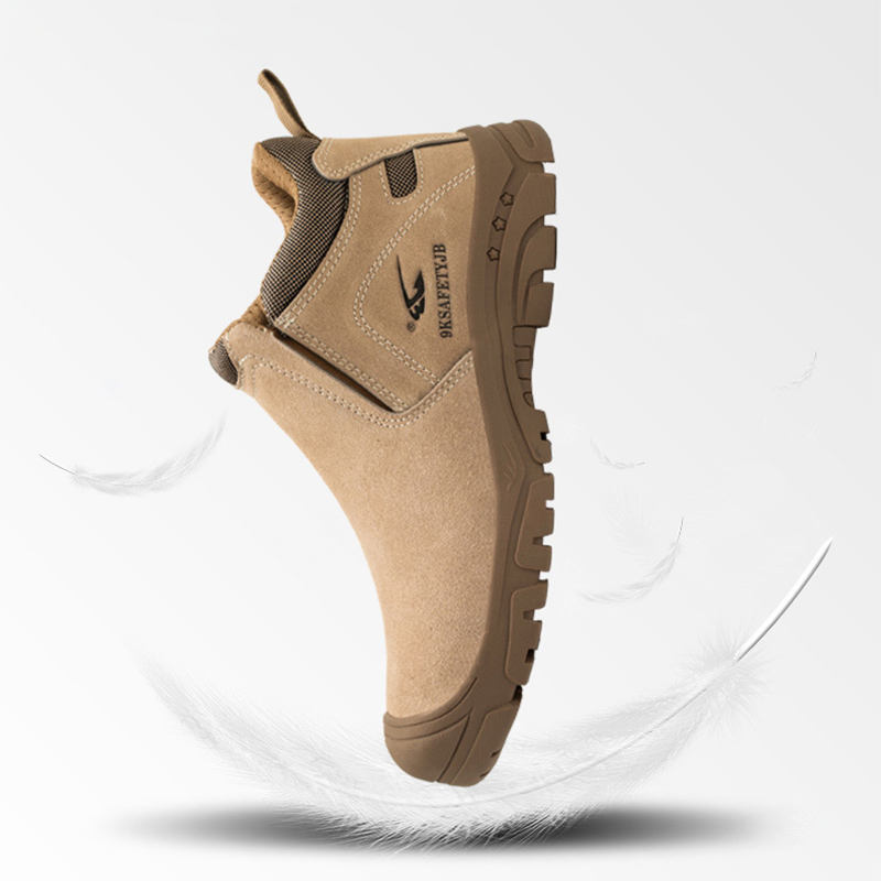 Anti-smash Welding Leather Safety Boots Safety Shoes For Men Light Weight