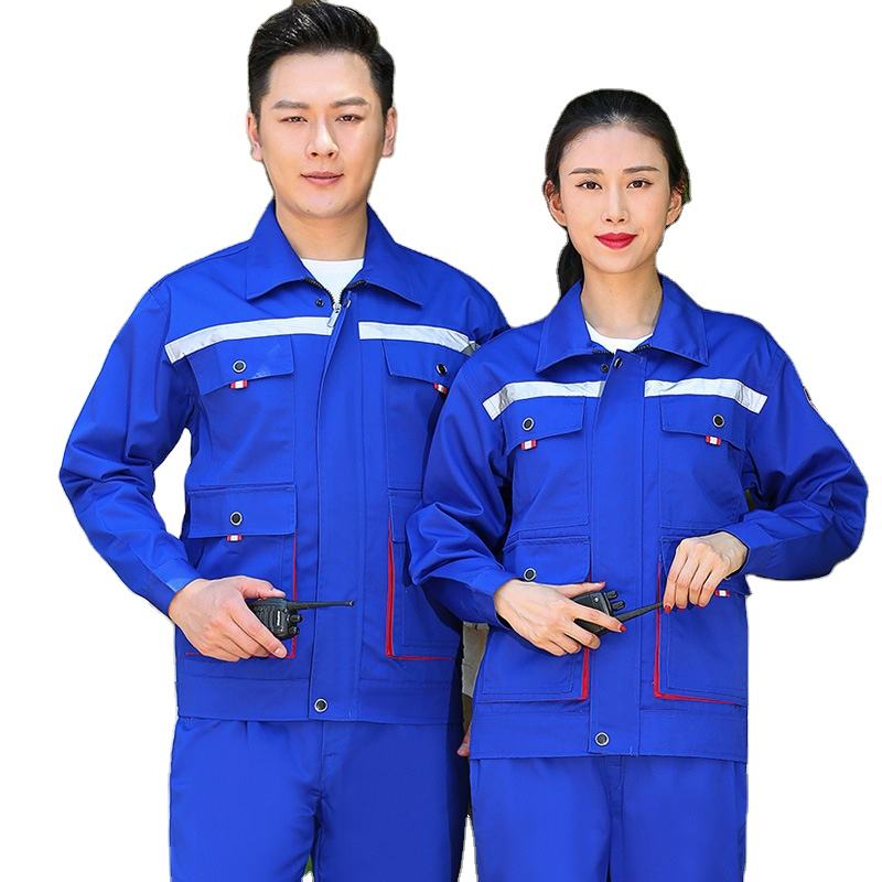 Anti Acid Anti Alkali Anti Static Spring Autumn Work Clothes Suit Men's Labor Insurance Clothing