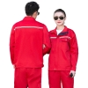 Polyester Cotton Reflective Spring Autumn Long Sleeved Work Wear Resistant Overalls Clothes Factory Uniform
