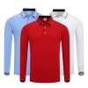 Fashion Soft Cotton Customized Women's Long Sleeves Golf Polo Style Shirts