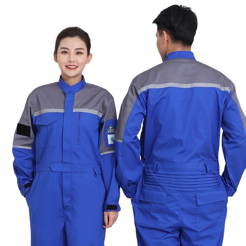 Overall Polyester Cotton Fabric Fashion Breathable Working Clothes For Electricians