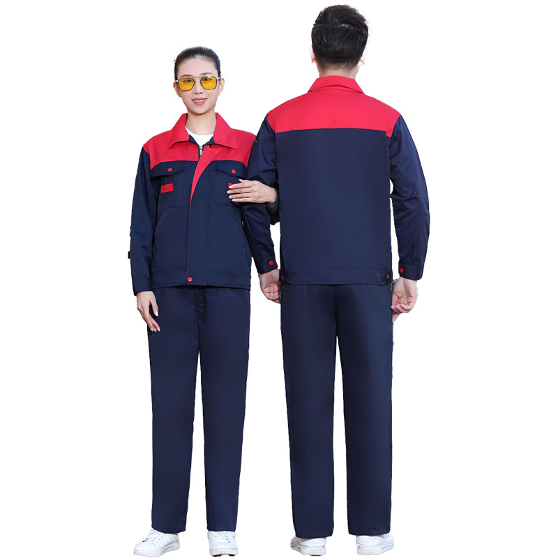 Reflective Stripe Industrial Safety Work Wear Uniform Overall Working Clothes Men Set Customized