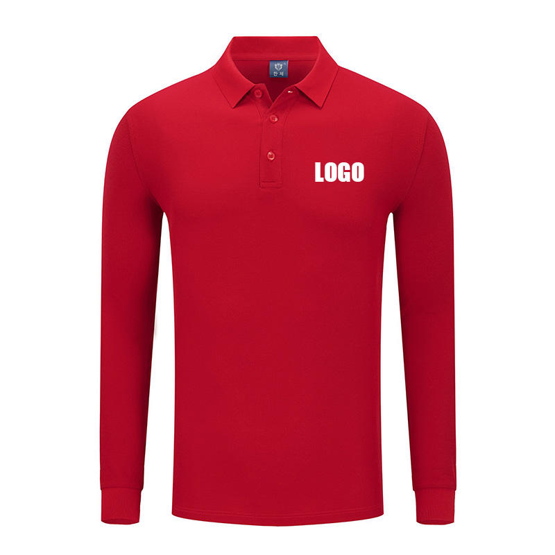 Work Uniform Breathable Custom Pullover Polo Shirt With Embroidery Logo Customized