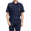 New Design Black Short Sleeves Summer Security Guard Uniform Design For Sale