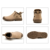Anti-smash Welding Leather Safety Boots Safety Shoes For Men Light Weight