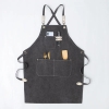 Wholesale Factory High Quality Custom Printed With Logo Pocket Garden Stylish Apron For Working